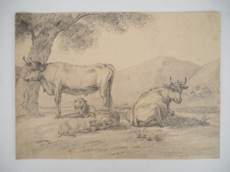 Vente aux enchères DEMARNE. (d'après) "Animaux"  Dessin au crayon Dim. 15 x 21 cm