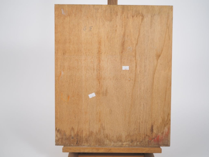 A. F. ROUX.  "Toulouse, la place et la cathédrale St Etienne"  Huile s