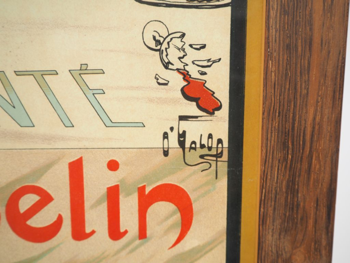 O' GALOP. Affiche d'intérieur 'nunc est bibendum c’est-à-dire : à votr