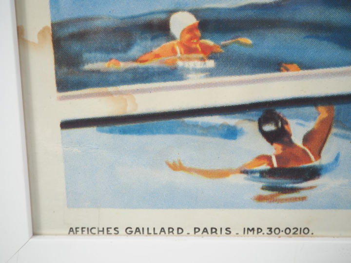 Affiche "Compagnie Maritime des chargeurs réunis". Signée RAYMOND. Aff