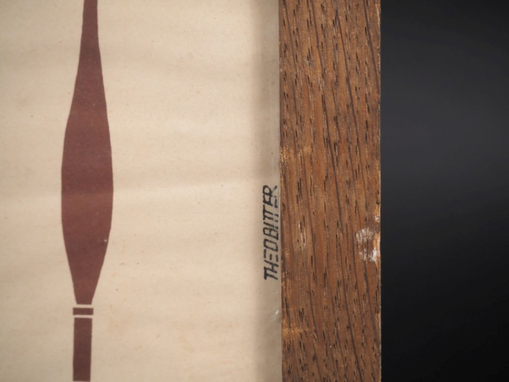 Théo BITTER.  Affiche de l'expostion du Gemeente museum à Arnhem en 19