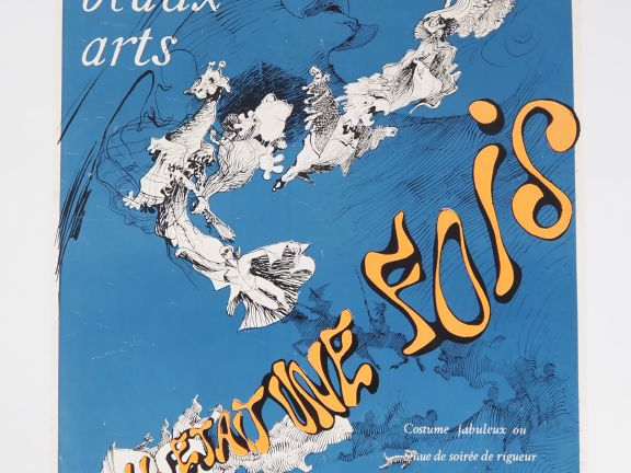 Rare ensemble de six affiches de l'Ecole des Beaux Arts, Gala et Fanfa