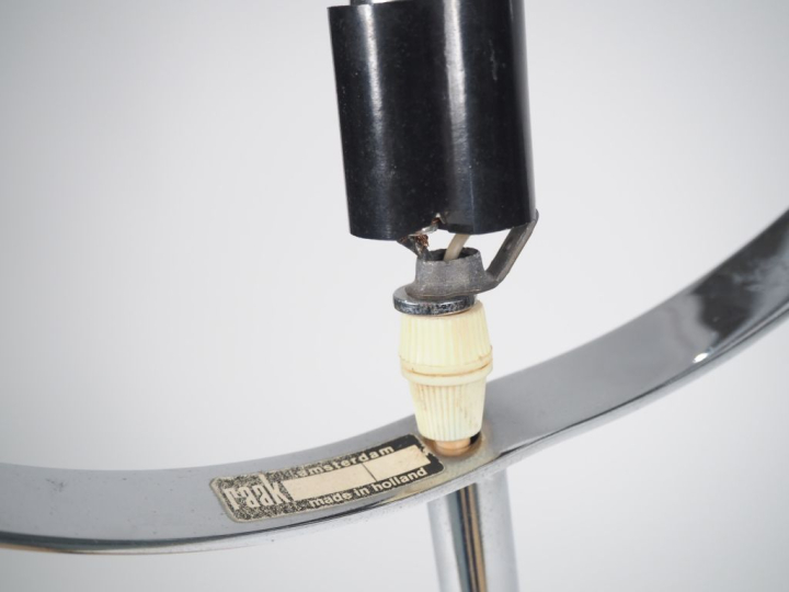 Franck LIGTELIJN pour RAAK. Amsterdam Lampadaire en métal chromé, piét