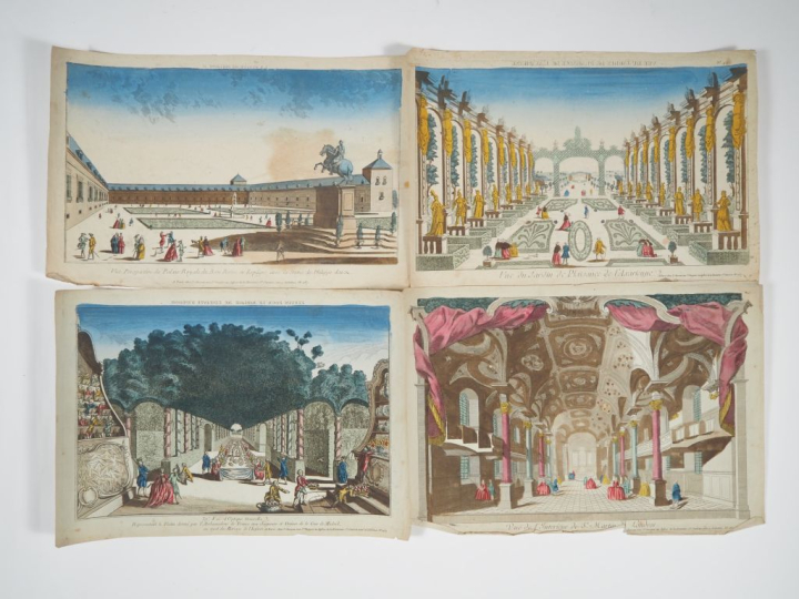 60 vues d'optique XVIIIème.