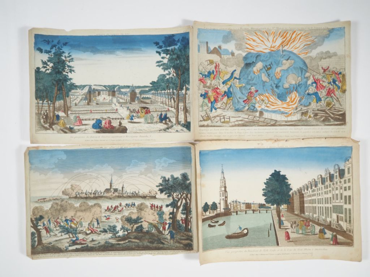 60 vues d'optique XVIIIème.