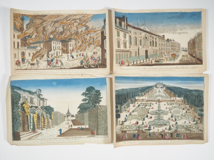 60 vues d'optique XVIIIème.