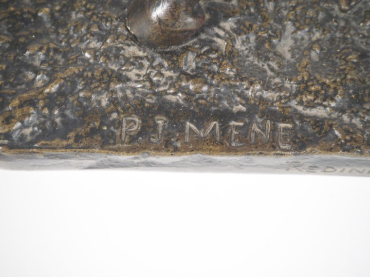 Pierre Jules MENE.  "la jument Redinha".  Sculpture en bronze à patine