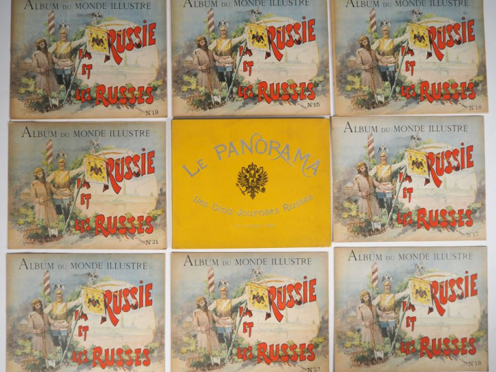 24 albums du Monde illustré "la Russie et les Russes"  Le Panorama "le