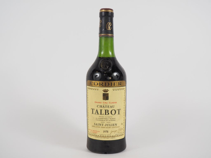 1 BOUTEILLE CHÂTEAU TALBOT GCC ST JULIEN - 1978