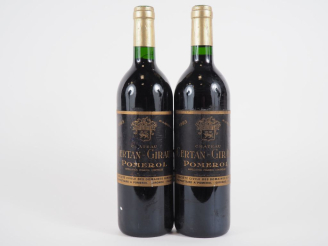 Vente aux enchères 2 BOUTEILLES CHÂTEAU CERTAN GIRAUD POMEROL - 1993 - ELA