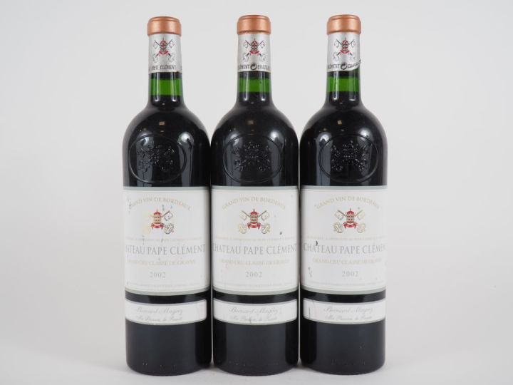 3 BOUTEILLES CHÂTEAU PAPE CLÉMENT GCC GRAVES - 2002