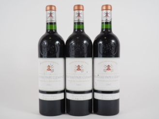 Vente aux enchères 3 BOUTEILLES CHÂTEAU PAPE CLÉMENT GCC GRAVES - 2002