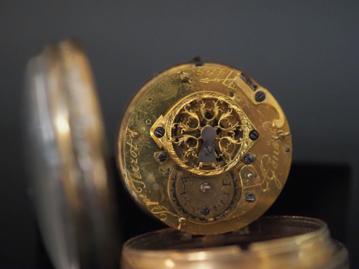 Phpe TERROT, à Genève Fin XVIIIe siècle Montre dite "oignon" en métal 