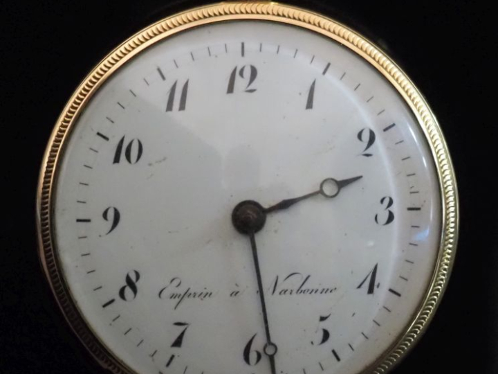 EMPRUN, à Narbonne Début XIXe siècle Montre de gousset en or jaune 750