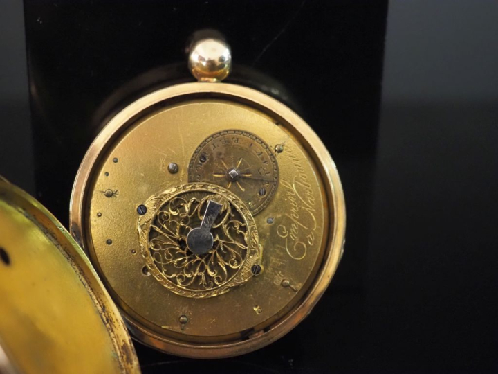 EMPRUN, à Narbonne Début XIXe siècle Montre de gousset en or jaune 750