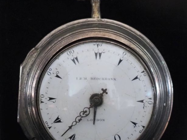 I   M BROCKBANK, London Montre de poche XIXème en argent anglais pour 