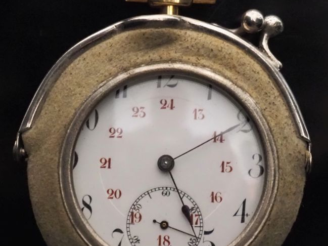 Charles EGELEY Montre de gousset en or jaune 750.  Cadran à chiffres a