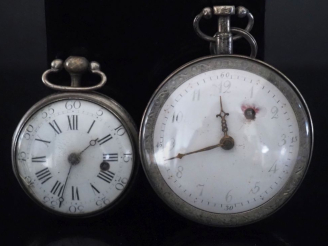 Vente aux enchères CHERAY, à Besançon Montre de gousset dite "oignon" en argent.  Cadran 