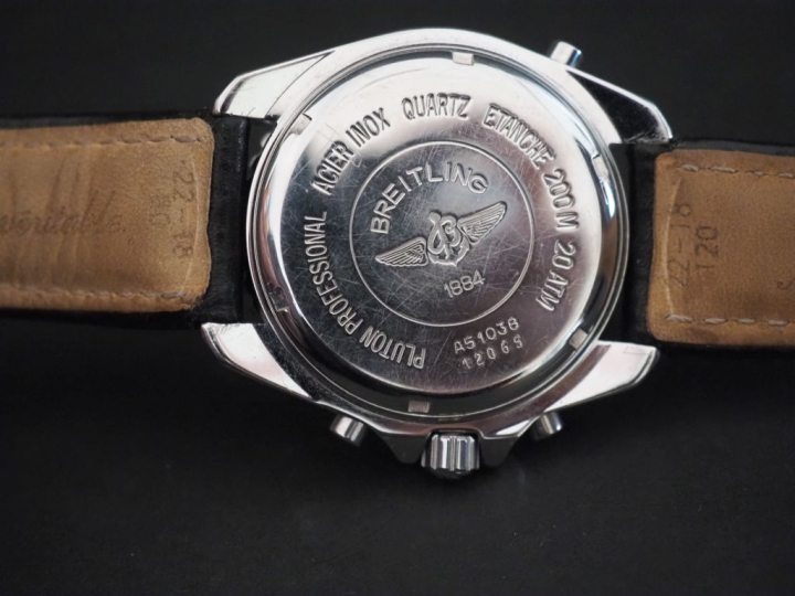 BREITLING 1884, Pluton Ref. A51038 Montre chronographe en acier, étanc
