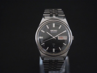 Vente aux enchères SEIKO, SQ Ref. 7123-8300 Montre bracelet en acier.  Cadran rond à inde