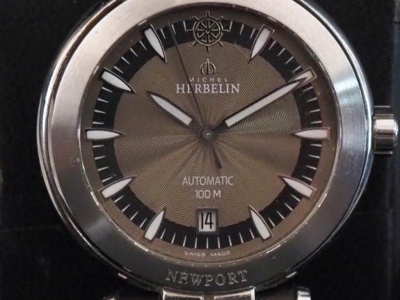 Michel HERBELIN, Newport Ref. 1666/BC Montre bracelet en acier.  Cadra