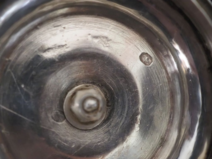 Cafetière à deux compartiments fin XVIIIème - début XIXème en argent l