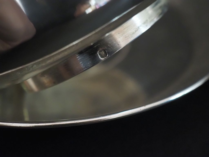 Paire de déjeuners de style Louis XV en argent 925, poinçon Minerve, à