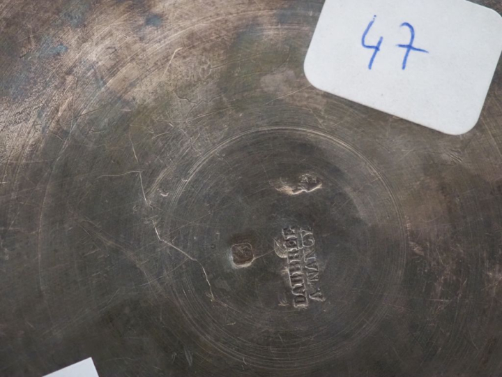 Théière à fond plat Napoléon III de style Louis XV en argent 925, poin