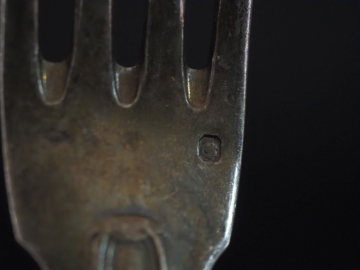 Partie de ménagère de style Louis XV en argent 925, poinçon Minerve, m