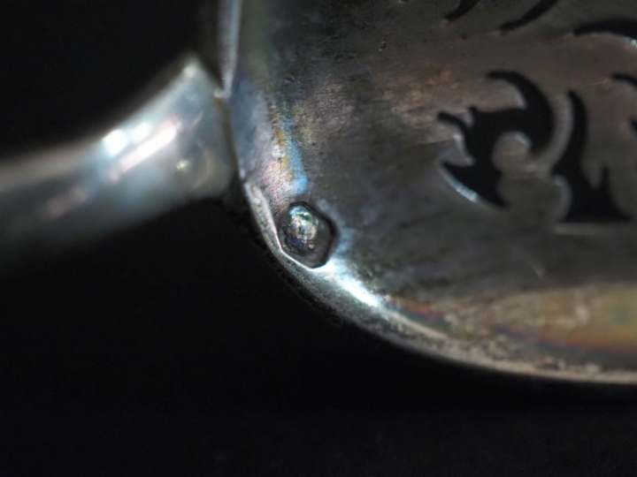 Service à douceurs trois pièces de style Louis XVI en argent et argent