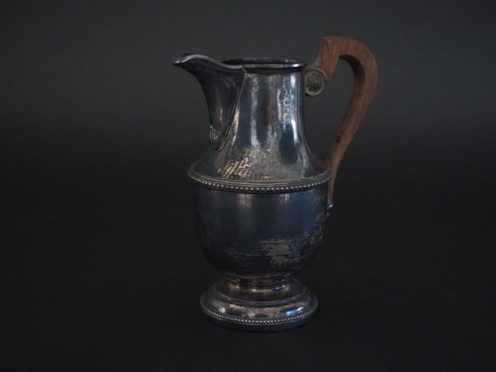 Petit pot à lait de style Louis XVI en argent 925, poinçon Minerve, à 
