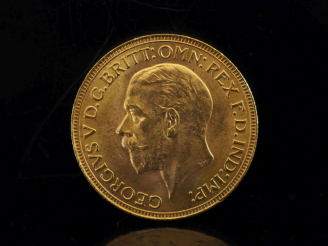 Vente aux enchères Souverain or, 1930.  FRAIS ACHETEURS 10% HT.   