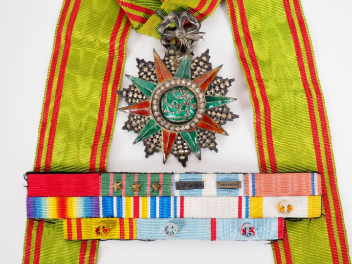 TUNISIE  ORDRE DU NICHAN IFTIKHAR  Croix de commandeur, au monogramme 