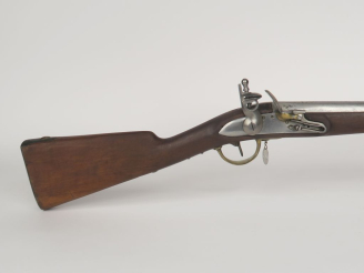 Vente aux enchères Mousqueton à silex, à tringle, type 1777-An IX.  Canon rond, à pans au