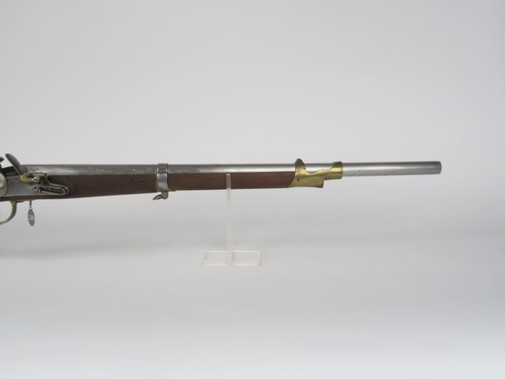 Mousqueton à silex, à tringle, type 1777-An IX.  Canon rond, à pans au
