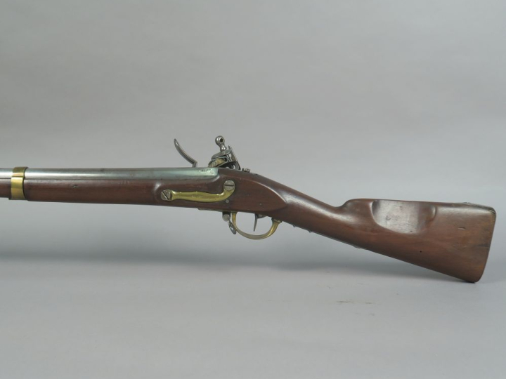 Fusil de dragon modèle 1777- An IX.  Canon rond à pans au tonnerre, po