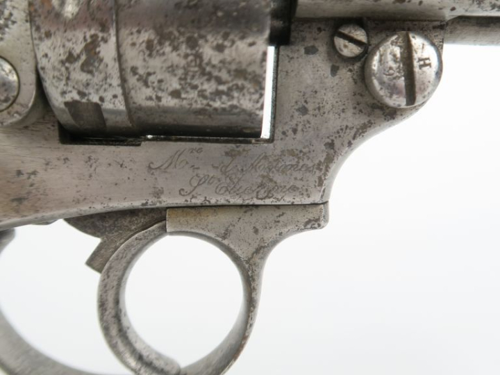 Revolver d’ordonnance modèle 1873-S1876, six coups calibre 11/73 mm.  