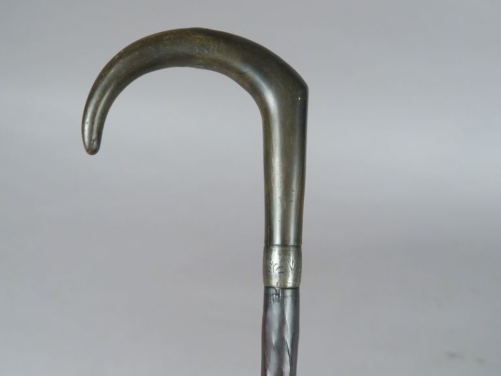 Canne fusil « Etoile », un coup, calibre 9 mm annulaire.  Poignée cour