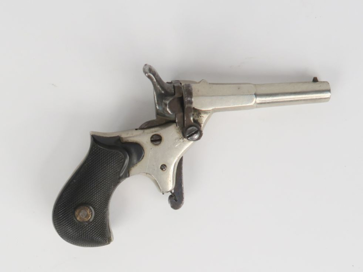 Pistolet de cycliste, un coup, calibre 5,5 mm.  A.B.E. Vers 1880