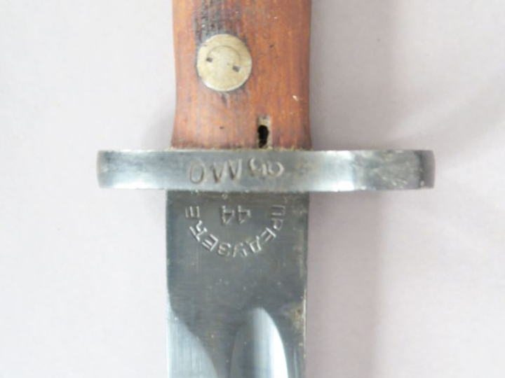 Baïonnette Mauser pour l’export, probablement Hongroise.   Lame marqué
