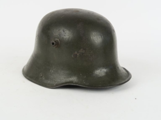 Vente aux enchères Casque allemand modèle 1916.  Bombe peinte en feldgrau.  Coiffe en tro