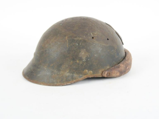 Vente aux enchères Coque de casque modèle 1935 de troupe motorisée.  Attribut du génie. R