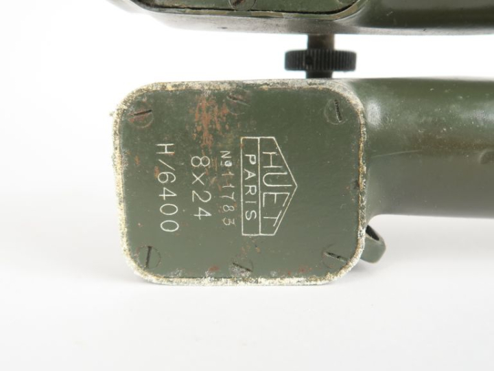 Binoculaire HUET PARIS 8x24 H/6400.  Dans son étui.  A.B.E.   Verifier