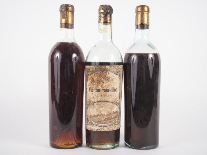 3 VIEILLES BOUTEILLES LIQUOREUX - 1 LB/1 BEP/1 GRANDE VIDANGE/CAPSULES