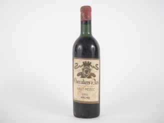 Vente aux enchères 1 BOUTEILLE CHEVALIERS D'ARS HAUT MÉDOC - 1955 - LB/BS