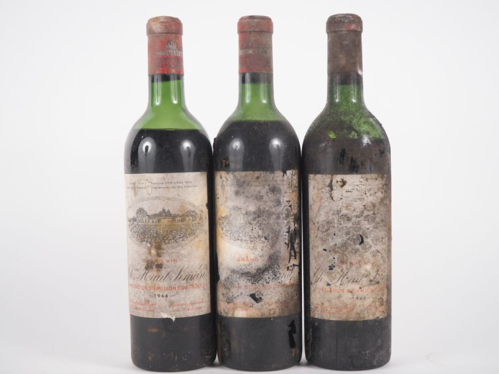 3 BOUTEILLES CHÂTEAU HAUT SIMARD ST ÉMILION - 1964 - 1 MEP/2 BEP/ETA/B
