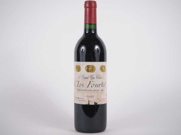1 BOUTEILLE CLOS FOURTET 1er GCC ST ÉMILION - 1990 - ELA