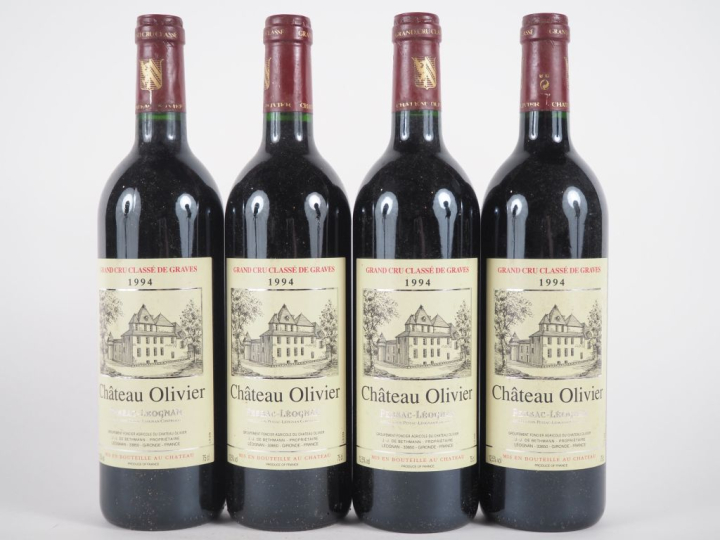 4 BOUTEILLES CHÂTEAU OLIVIER GCC GRAVES - 1994
