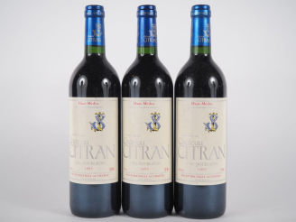 Vente aux enchères 3 BOUTEILLES CHÂTEAU CITRAN CB HAUT MÉDOC - 1995