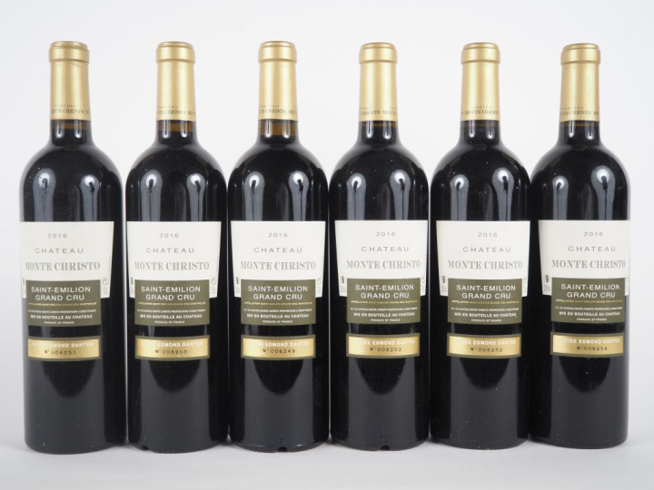 6 BOUTEILLES CHÂTEAU MONTE CHRISTO 'CUVEE EDMOND DANTES'  GC ST EMILIO